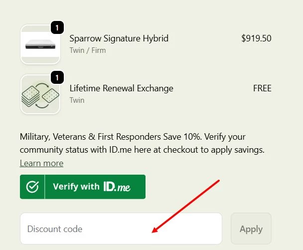 “How to apply a Nest Bedding promo code”